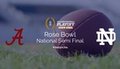 Rose Bowl Alabama vs Notre Dame